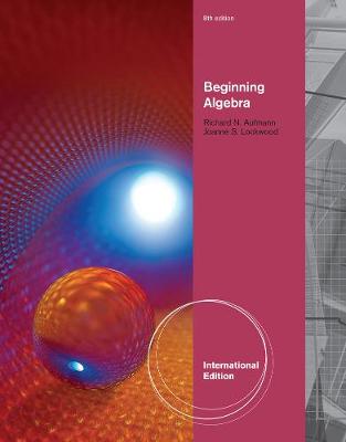 Book cover for Beginning Algebra, International Edition