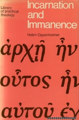 Cover of Incarnation and Immanence