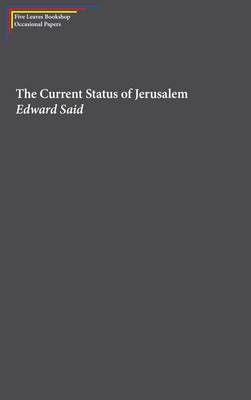 Cover of The Current Status of Jerusalem