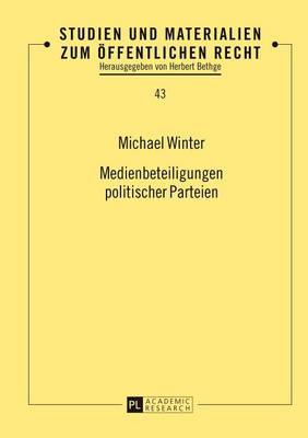 Book cover for Medienbeteiligungen Politischer Parteien