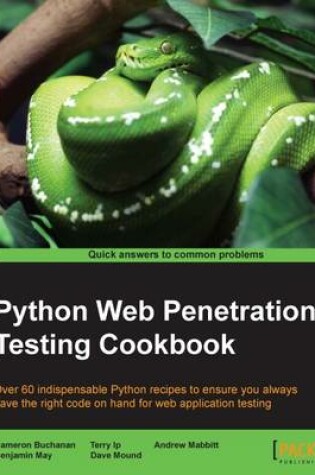 Cover of Python Web Penetration Testing Cookbook