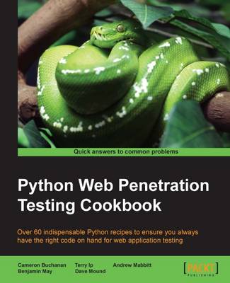 Book cover for Python Web Penetration Testing Cookbook