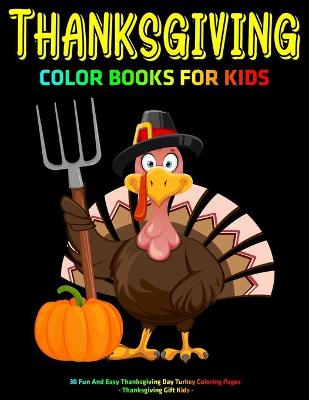 Book cover for Thanksgiving Color Books For Kids