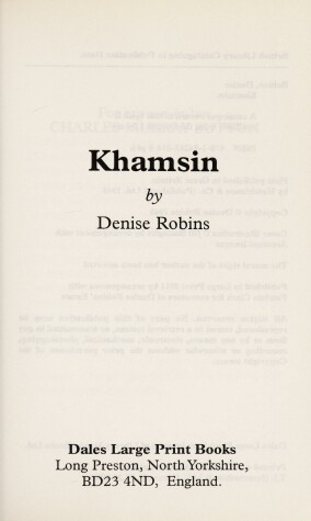 Book cover for Khamsin