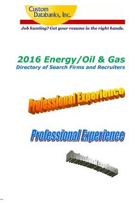 Book cover for 2016 Energy/Oil & Gas Directory of Search Firms and Recruiters