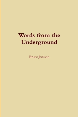 Book cover for Words from the Underground