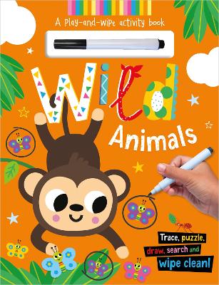 Book cover for Wipe-Clean Wild Animals