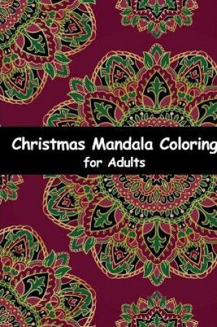 Cover of Christmas mandala coloring books for adults