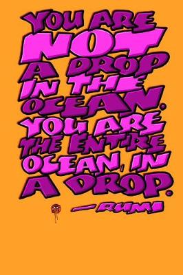 Book cover for You Are Not a Drop in the Ocean, You Are the Entire Ocean in a Drop