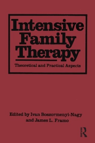 Cover of Intensive Family Therapy