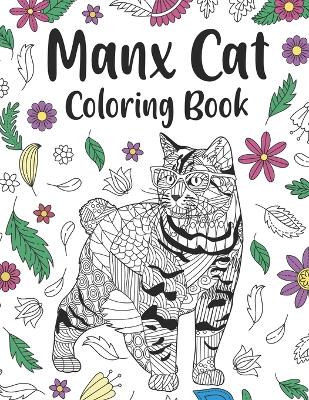 Book cover for Manx Cat Coloring Book