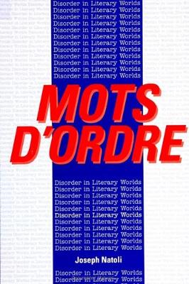 Book cover for Mots D'Ordre