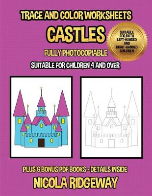 Book cover for Trace and color worksheets (Castles)