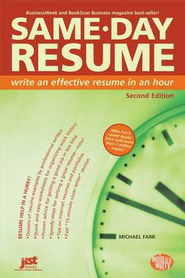 Book cover for Same Day Resume 2e Epub