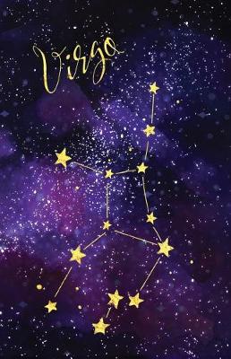 Book cover for Bullet Journal Zodiac Sign Virgo Constellation