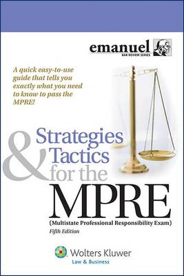 Cover of Strategies and Tactics for the Mpre (Multistate Professional Responsibility Exam)