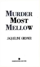 Book cover for Murder Most Mellow