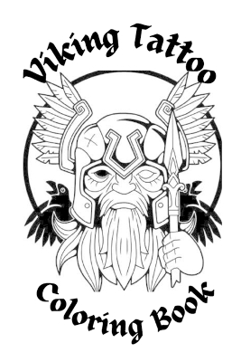 Book cover for Viking Tattoo Coloring Book