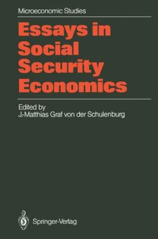 Cover of Essays in Social Security Economics