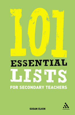 Book cover for 101 Essential Lists for Secondary Teachers