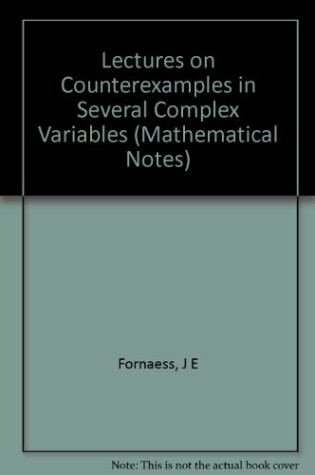 Cover of Lectures on Counterexamples in Several Complex Variables. (MN-33), Volume 33