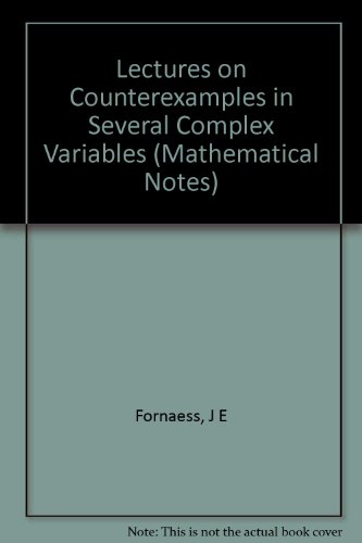 Cover of Lectures on Counterexamples in Several Complex Variables. (MN-33), Volume 33