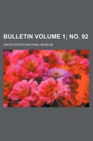 Cover of Bulletin Volume 1; No. 92