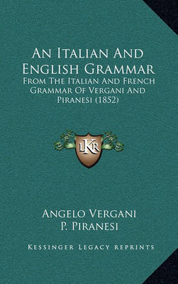 Book cover for An Italian and English Grammar