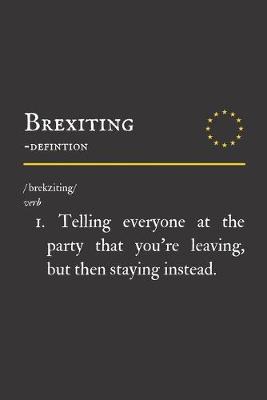 Book cover for Brexiting - Definition