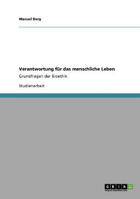 Book cover for Verantwortung fur das menschliche Leben