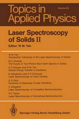 Book cover for Laser Spectroscopy of Solids II