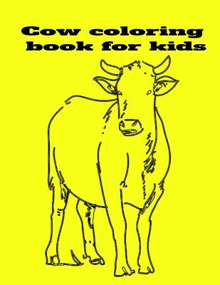 Book cover for Cow coloring book for kids