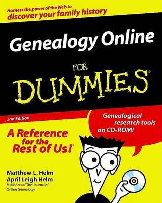 Book cover for Genealogy on-Line for Dummies