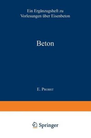 Cover of Beton