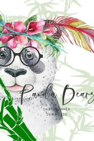 Cover of Planner July 2019- June 2020 Panda Bamboo Monthly Weekly Daily Calendar