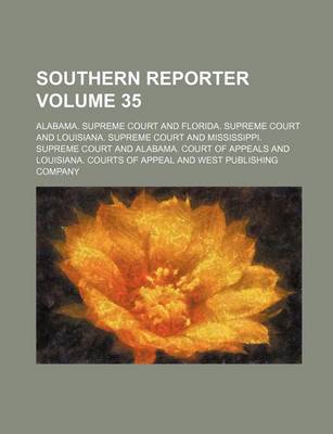 Book cover for Southern Reporter Volume 35