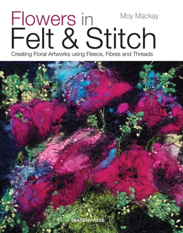 Book cover for Flowers in Felt & Stitch