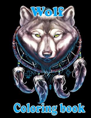 Book cover for Wolf Coloring Book