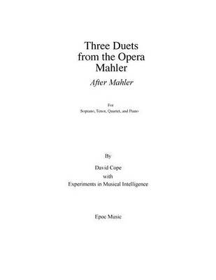 Book cover for Three Duets from the Opera Mahler