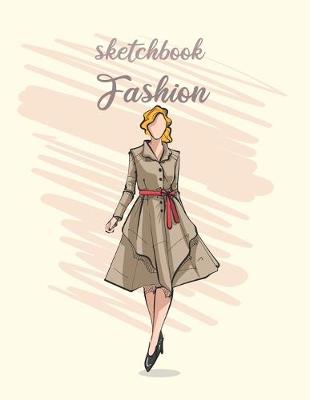 Book cover for sketchbook fashion