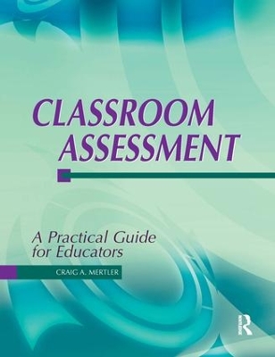 Book cover for Classroom Assessment