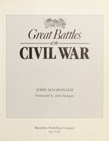 Book cover for Great Battles Civil War