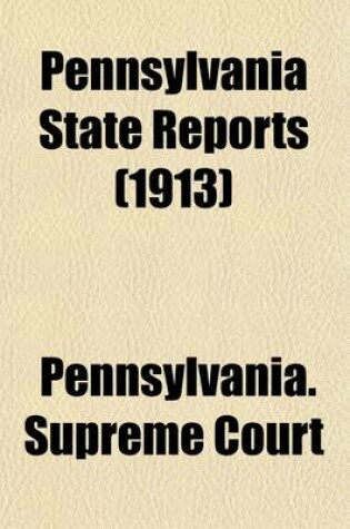 Cover of Pennsylvania State Reports Volume 236