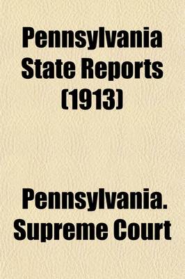 Book cover for Pennsylvania State Reports Volume 236