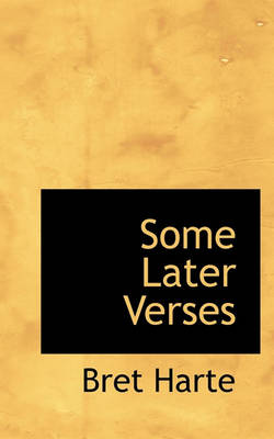 Book cover for Some Later Verses