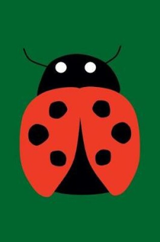 Cover of Blank Notebook - 100 Pages - Ladybug on Green