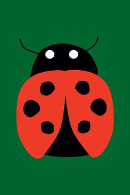 Book cover for Blank Notebook - 100 Pages - Ladybug on Green