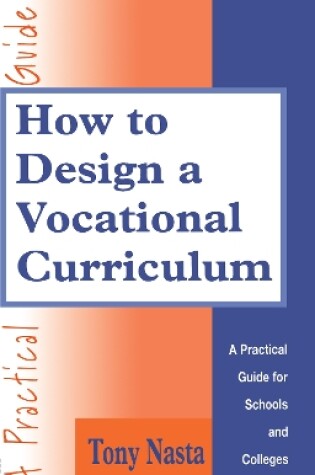 Cover of How to Design a Vocational Curriculum