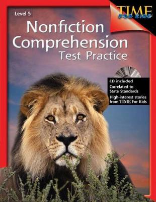 Book cover for Nonfiction Comprehension Test Practice Level 5