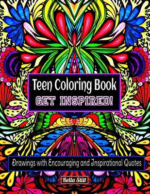 Book cover for Teen Coloring Book GET INSPIRED!